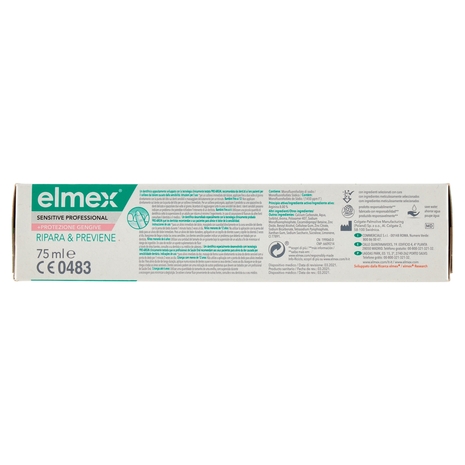 elmex dentifricio Sensitive Professional Ripara e Previene denti sensibili 75 ml